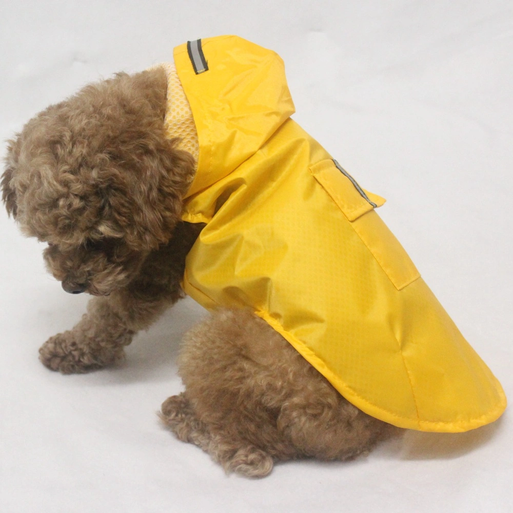 Pet Reflective Big Dog Raincoat Puppy Poncho Super Waterproof Hooded Pass Code Dog Clothes