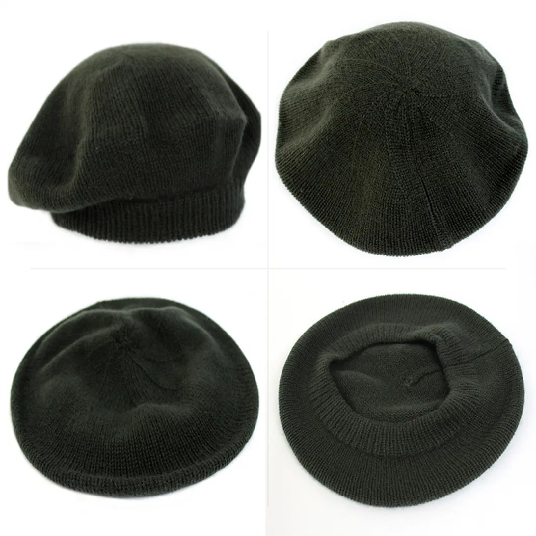 New Design Fashion Cashmere Wool Winter Warm Women Beret Hat