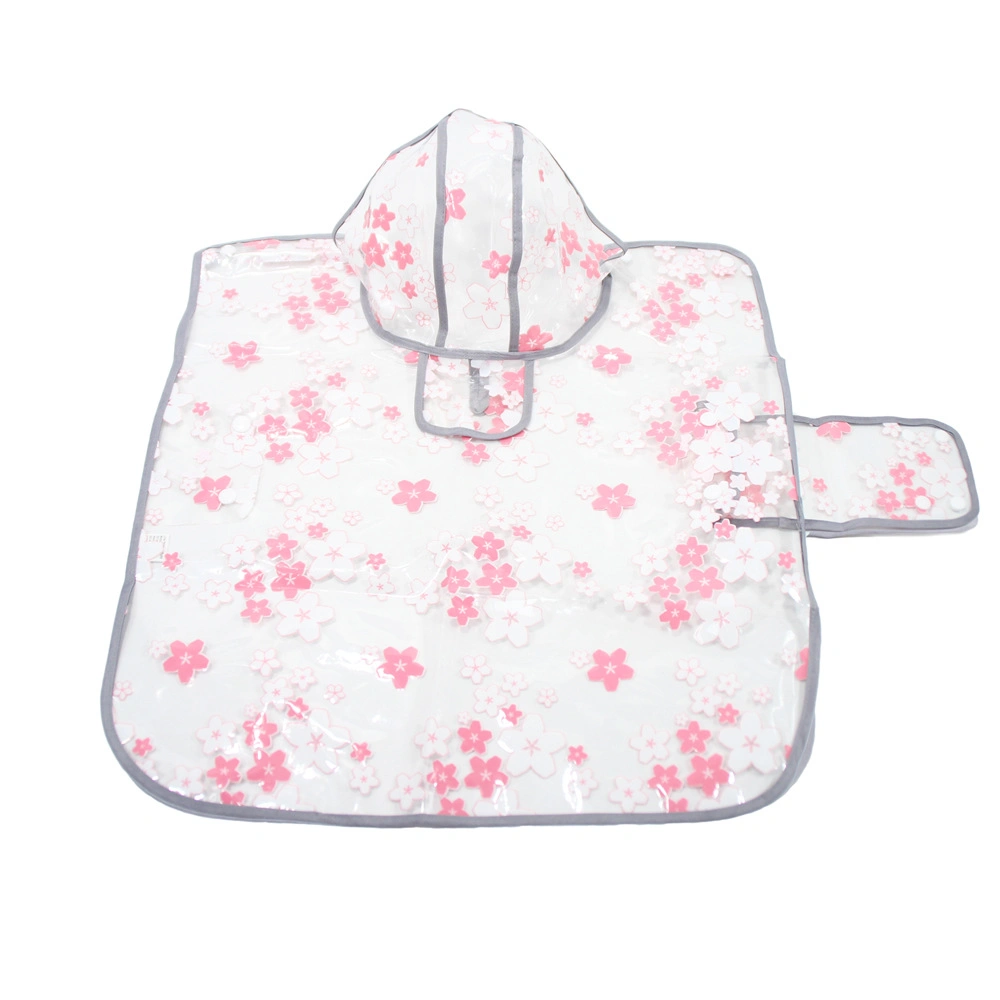 Design Waterproof Pet Products Flower Printing Dog Transparent Raincoat