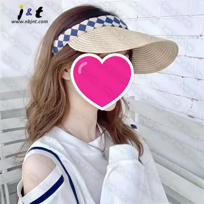 Girl&prime;s Straw Sun Visor Cap Hat