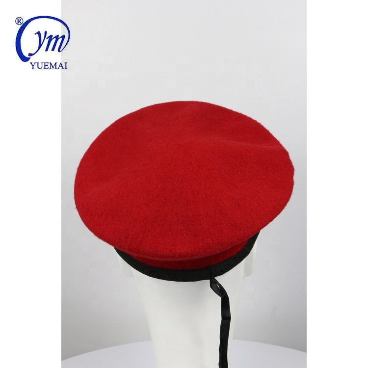 Military Army Police Red Wool Man Beret Tactical Hat