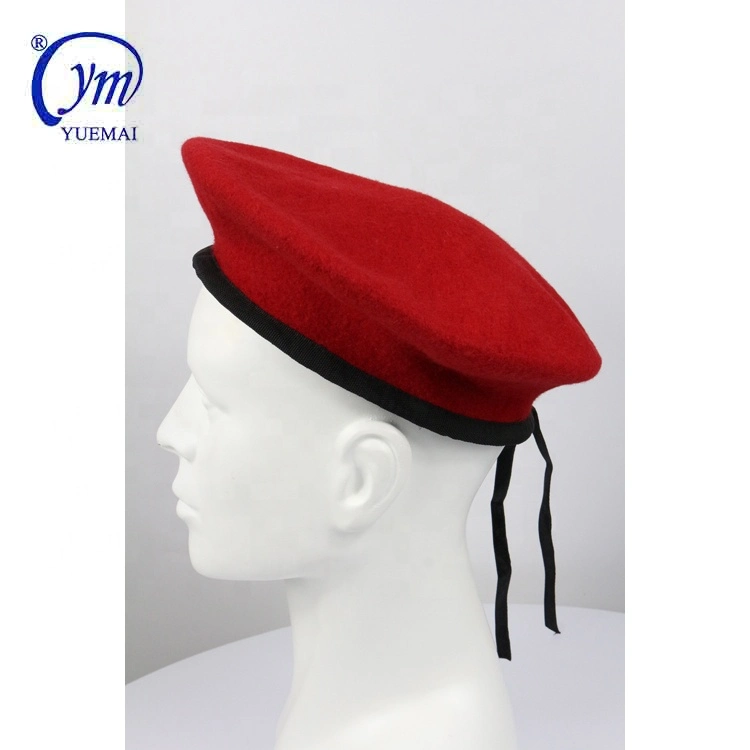 Military Army Police Red Wool Man Beret Tactical Hat