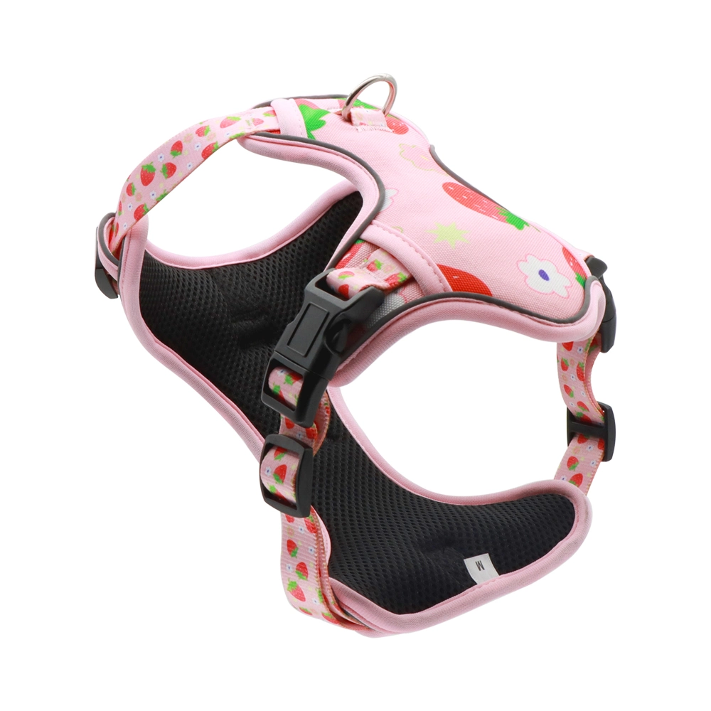 Customization Pet Sewing Products New Stock Harness Fashion Printing Dog Harness Hot Selling Dog Clothes for Running Dogs